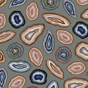 Stylized Agate Slices - Rock/Stone Pattern