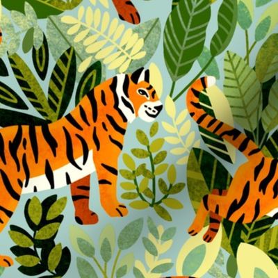 Bright Bengal Tiger Jungle (Large Version) 