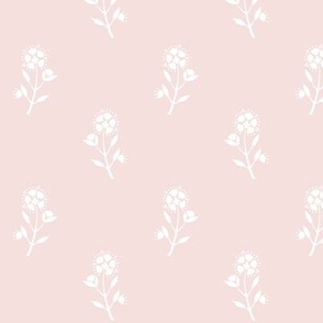 Regency Meadow Floral, Nude Pink // standard