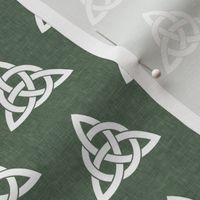 triquetra - trinity knot 2 - green - LAD19