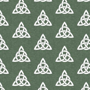 triquetra - trinity knot 2 - green - LAD19