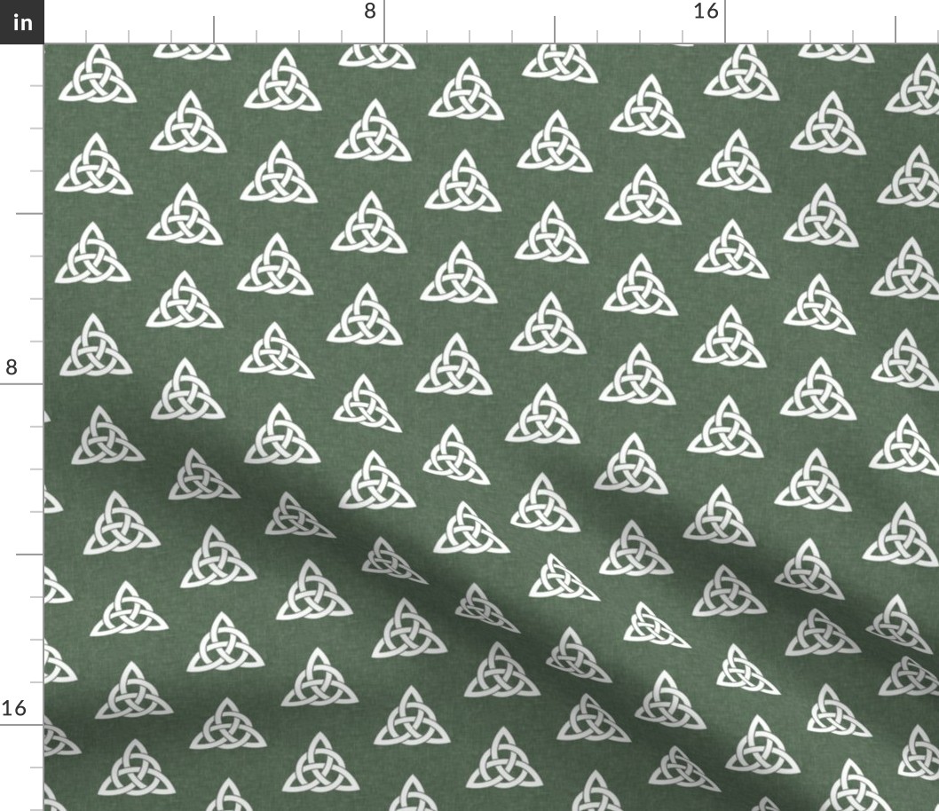 triquetra - trinity knot 2 - green - LAD19