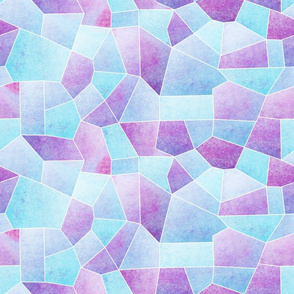 Gradient Facets \\ Blue & Purple