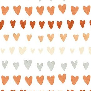 Ombre Vintage-Watercolor-heart rainbow