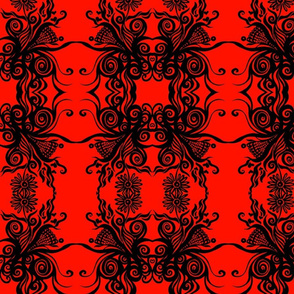 Good Energy Red Damask 