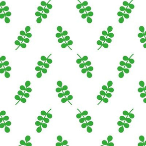 Green leafy pattern