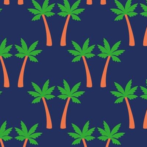 Palm trees silhouette pattern