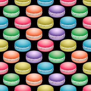 Pop Art Macarons on Black