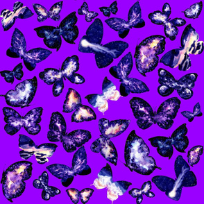 Space Butterflies - Purple