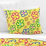 Flower Power - Naïf - lemon sunshine yellow, large