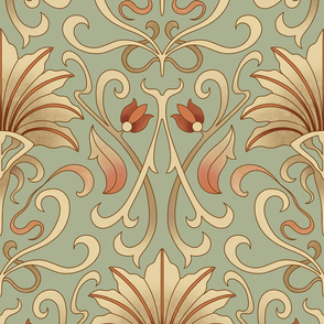 Art Nouveau wallpaper