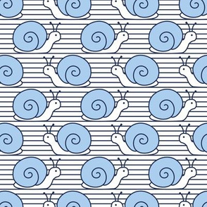 Snail silhouette pattern on stripes