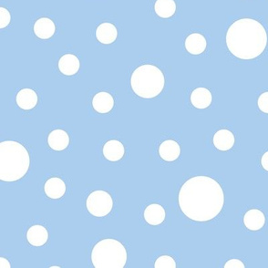 White dots pattern on blue