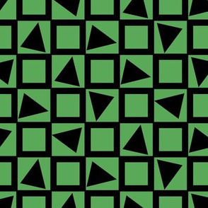 Bold triangles and squares pattern