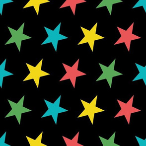 Bold, bright stars pattern