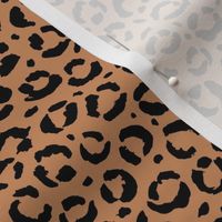 Leopard love animal print surface pattern art licensing abstract minimal fall copper brown