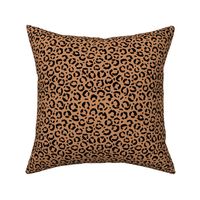 Leopard love animal print surface pattern art licensing abstract minimal fall copper brown