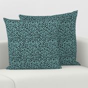Leopard love animal print surface pattern art licensing abstract minimal blue