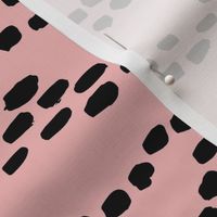 Lovely deer animal print minimal spots and dots trend pink