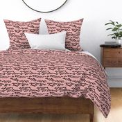 Lovely deer animal print minimal spots and dots trend pink