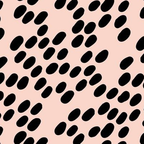 Trendy dalmatian puppy print abstract cheetah spots apricot black