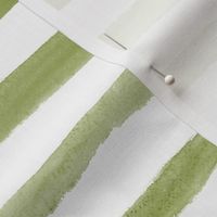 Olive green stripes ★ watercolor painted horizontal stripes for modern home decor, bedding, nursery