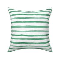 Emerald watercolor stripes ★ soft minimal stripes for modern home decor, bedding, nursery
