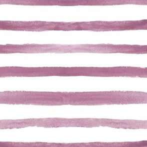 Lilac watercolor stripes ★ painted horizontal stripes for modern home decor, bedding, nursery