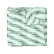 Emerald brush stroke stripes ★ watercolor tonal horizontal stripes in grungy style for modern home decor, bedding, nursery