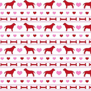 labrador valentines day fabric - labrador valentines, dog valentines, dog love fabric, love fabric, pet valentines - multi