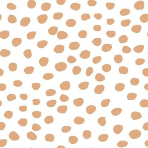8" Peach Dots