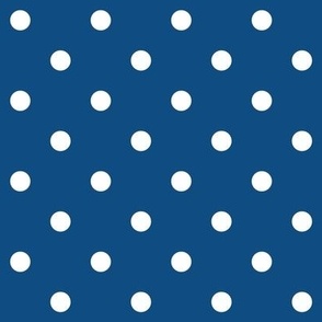 classic blue polka dots - pantone color of the year 2020