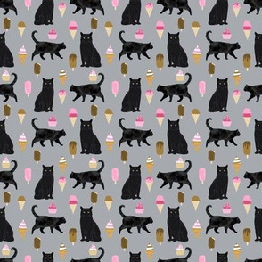 Black Cat icon in Ice Cream Style