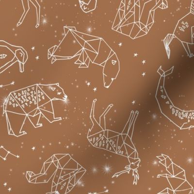 constellations fabric - baby bedding fabric, baby wallpaper, earth toned nursery, gender neutral, muted tones - 2020 colors  - pine