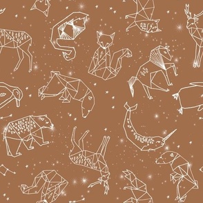 constellations fabric - baby bedding fabric, baby wallpaper, earth toned nursery, gender neutral, muted tones - 2020 colors  - pine