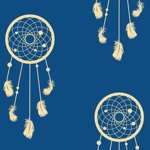 dreamcatcher on pantone classic blue, colour of the year 2020