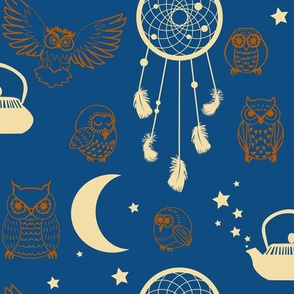 good night owls - Pantone Colour of the Year 2020 classic blue