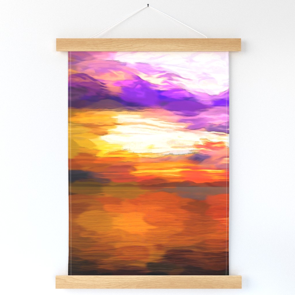Abstract Sunrise wall hanging