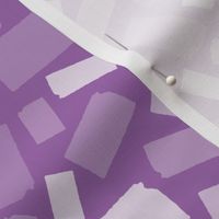 Kansas State Shape Pattern Purple and White