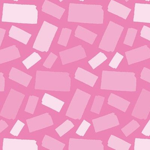Kansas State Shape Pattern Pink and White