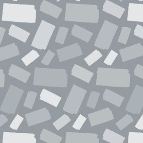 Kansas State Shape Pattern Grey and White