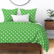 Louisiana State Shape Pattern Lime Green and White Stripes