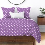 Louisiana State Shape Pattern Purple and White Stripes