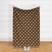 Kentucky State Shape Pattern Brown and White Stripes