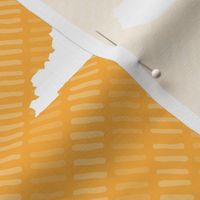 Kentucky State Shape Pattern Yellow and White Stripes