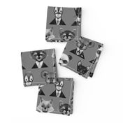 Animals in Suits - black & white