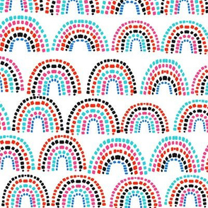 rainbow scoop - rainbow fabric, rainbows fabric, neutral rainbow fabric, nursery fabric, rainbow baby fabric, -  brights