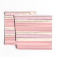 Brush Stripe Pinks Lilac Cream Soft Pastels Khaki - TextureTerry