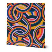 Modernist Swirl - primary color