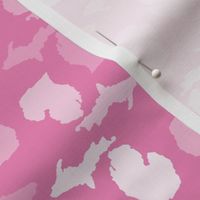 Michigan State Shape Pattern Pink and White